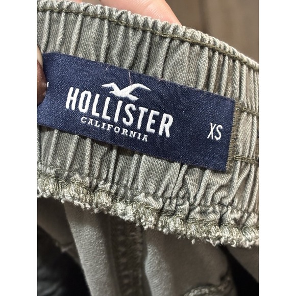 Hollister Womens Olive Green Jogger Pants Elastic Waist Drawstring XS - Picture 5 of 8